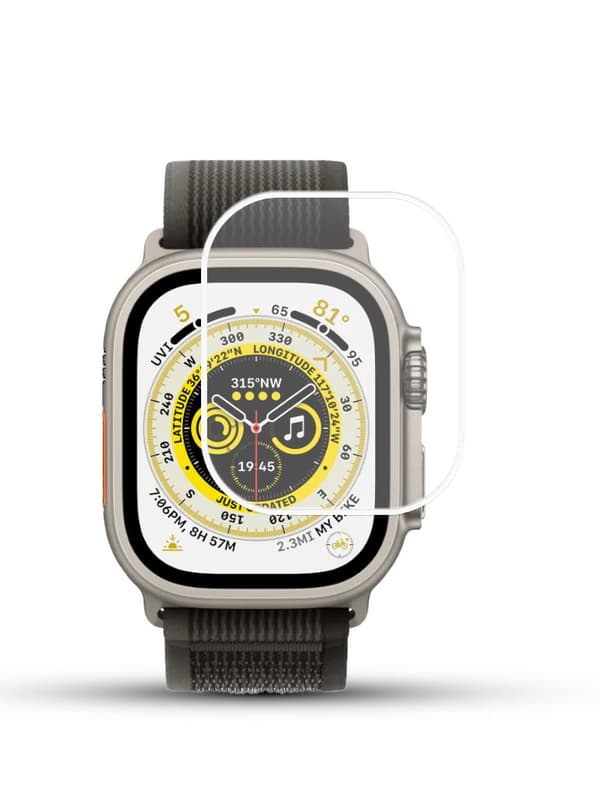 1-Pack APPLE WATCH ULTRA 49MM Skärmskydd - Härdat Glas 9H - Super kvalitet 3D