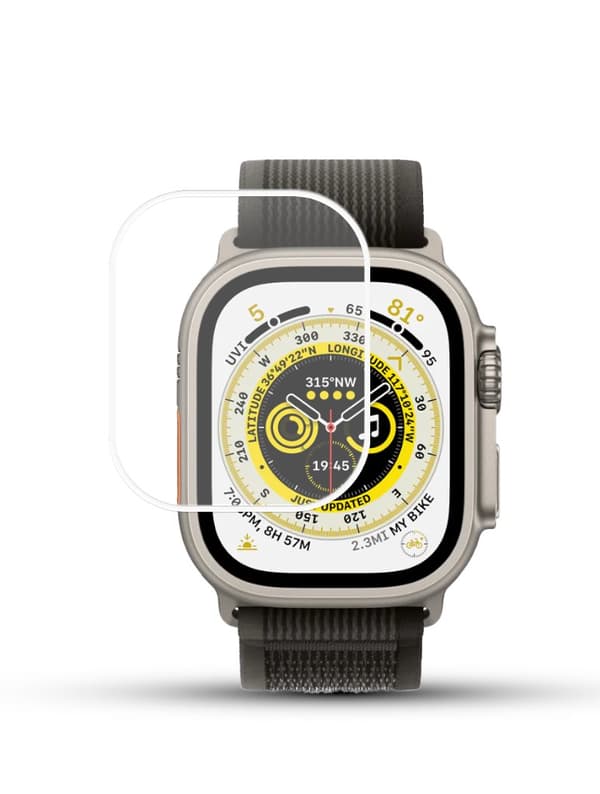 1-Pack APPLE WATCH ULTRA 49MM Skärmskydd - Härdat Glas 9H - Super kvalitet 3D