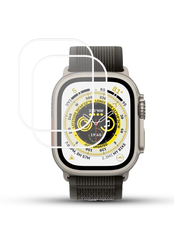 2-Pack APPLE WATCH ULTRA 49MM Skärmskydd - Härdat Glas 9H - Super kvalitet 3D