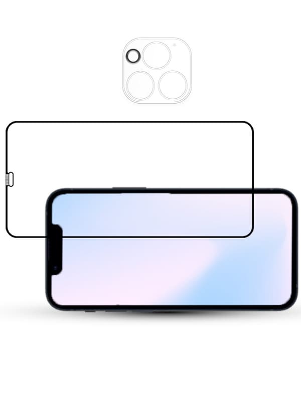 1-Pack IPHONE 12 PRO SCREEN & 1 LENS Skärmskydd - Härdat Glas 9H - Super kvalitet 3D