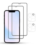 Miniatyrbild 2 av 3: 2-Pack IPHONE 12 PRO SCREEN & 2 LENS Skärmskydd - Härdat Glas 9H - Super kvalitet 3D