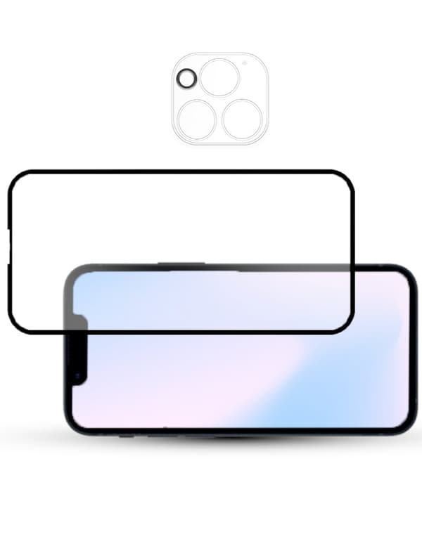 1-Pack IPHONE 13 PRO SCREEN & 1 LENS Skärmskydd - Härdat Glas 9H - Super kvalitet 3D