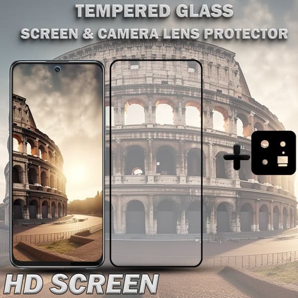 1-Pack XIAOMI 13 Skärmskydd & 1-Pack linsskydd - Härdat Glas 9H - Super kvalitet 3D