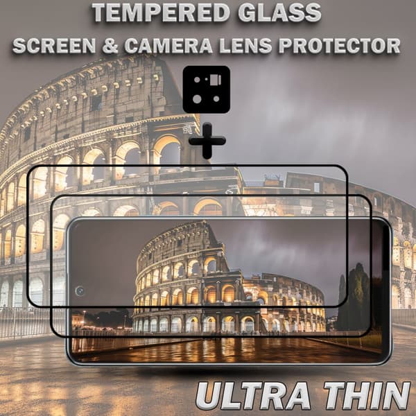 2-Pack XIAOMI 13 5G Skärmskydd & 1-Pack linsskydd - Härdat Glas 9H - Super kvalitet 3D