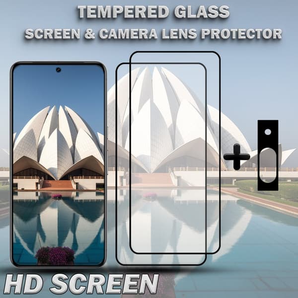 2-Pack GOOGLE PIXEL 8 Skärmskydd & 1-Pack linsskydd - Härdat Glas 9H - Super kvalitet 3D