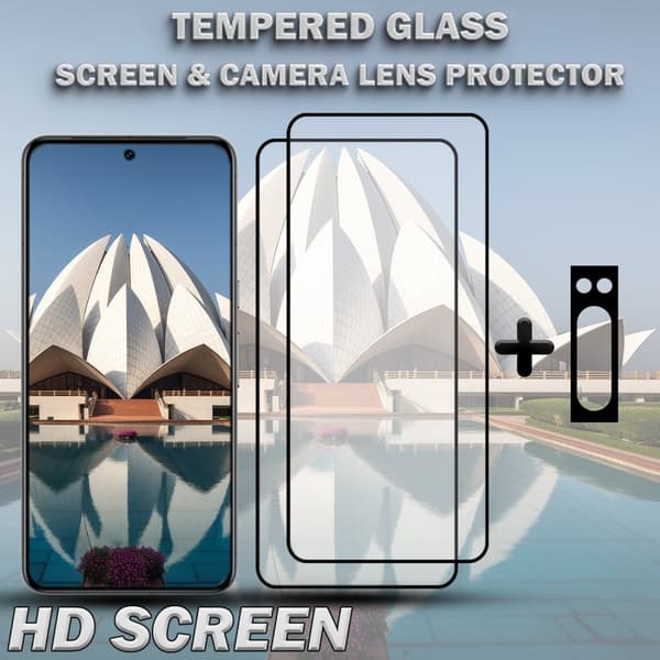 2-Pack GOOGLE PIXEL 8 PRO Skärmskydd & 1-Pack linsskydd - Härdat Glas 9H - Super kvalitet 3D