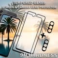 Miniatyrbild 3 av 5: 2-Pack SAMSUNG A24 Skärmskydd & 2-Pack linsskydd - Härdat Glas 9H - Super kvalitet 3D