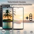 Miniatyrbild 1 av 5: 1-Pack SAMSUNG A24 4G Skärmskydd & 1-Pack linsskydd - Härdat Glas 9H - Super kvalitet 3D