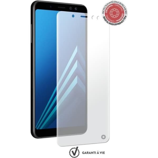 Skärmskydd - Force Glass - Samsung Galaxy A6 A600 2018 - Härdat glas - Hårdhet 9H+ - Monteringskit ingår