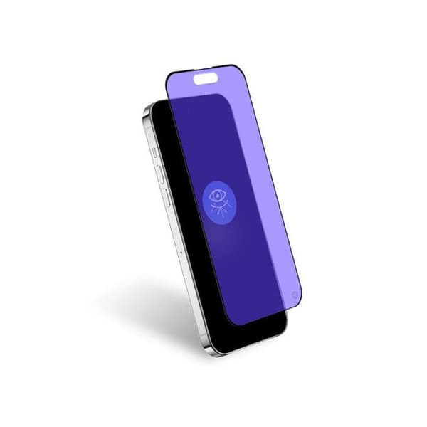 Forceglass skärmskydd 2.5D anti-blått ljus härdat glas iPhone 15 Plus