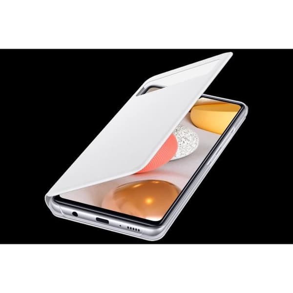 Samsung Smart View Skal Galaxy A42 5G Vit
