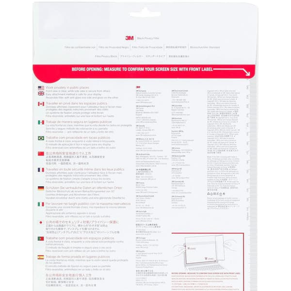 3m Pf200w9 Privacy Filter Black 50.8 Cm 20.0´´ 16:9 Durchsichtig