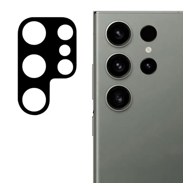 2-PACK SKALO Samsung S24 Ultra 3D Linsskydd/Kameraskydd Härdat Glas