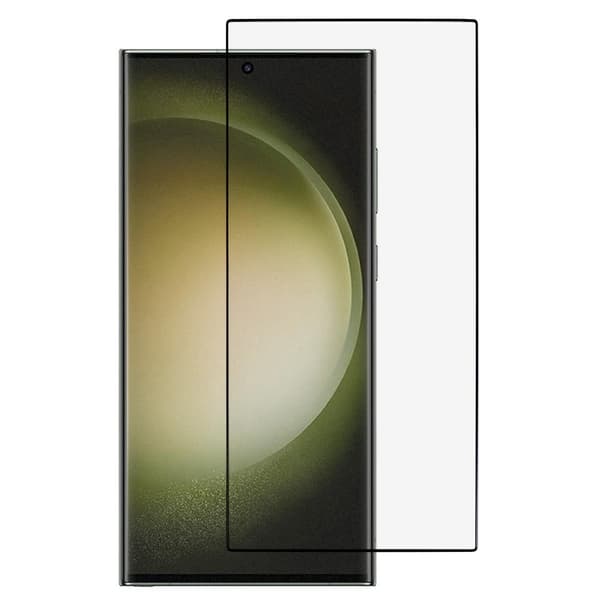 SKALO Samsung S24 Ultra Heltäckande Skärmskydd Härdat Glas - Svart