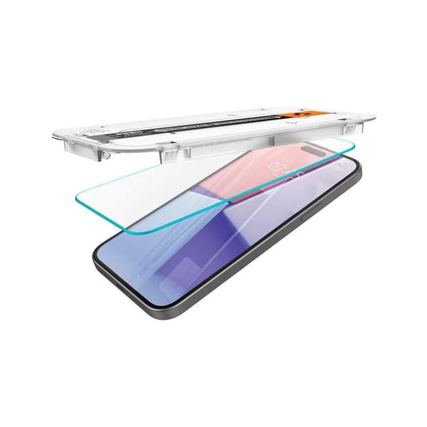 Spigen Glas.TR EZ Fit Karkaistu näytönsuoja iPhone 15 2-pakkaus