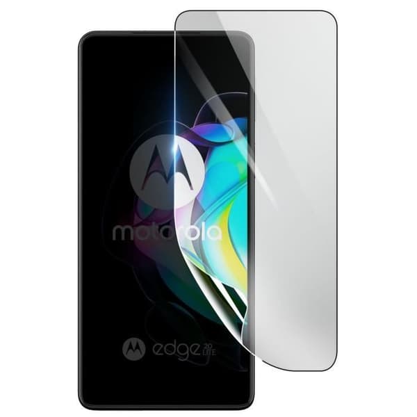 Skärmskydd - 3MK - Motorola Edge 20 Lite - Stötsäker Hydrogel - Reptålig - Transparent