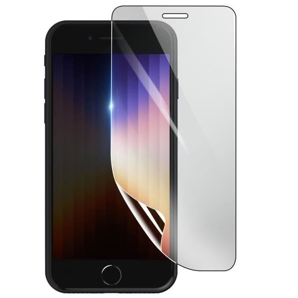 Skärmskydd - 3MK - iPhone SE 2022 - Stötsäker Hydrogel - Genomskinlig - Reptålig