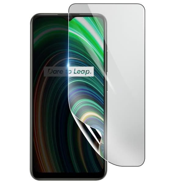 Skärmskydd - 3MK - Realme C25Y - Stötsäker Hydrogel - Transparent - Reptålig