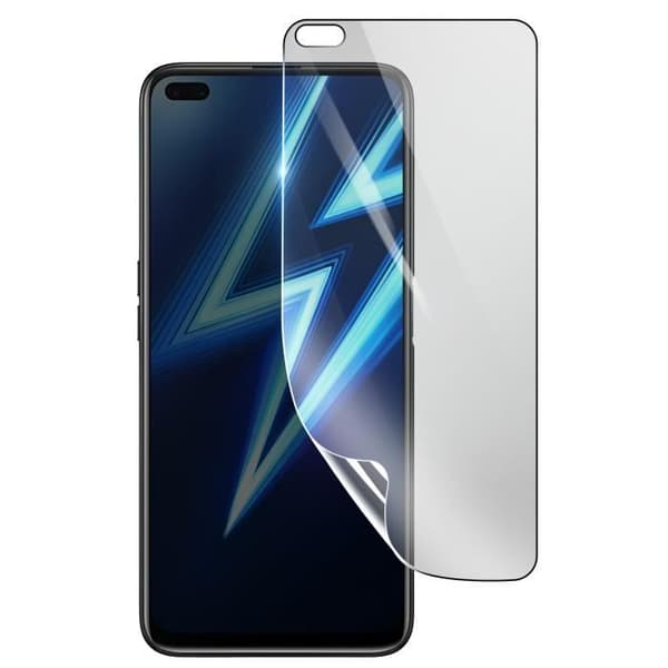 Skärmskydd - 3MK - Realme 6 Pro - Stötsäker Hydrogel - Transparent - Reptålig