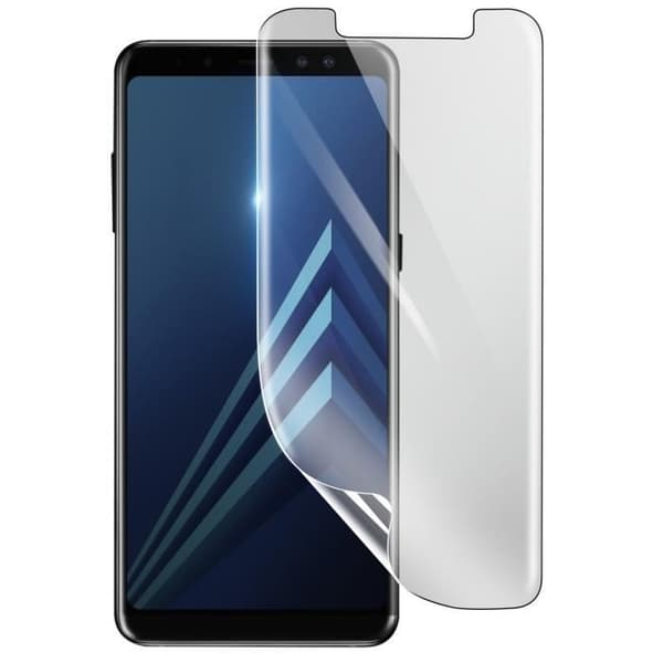 Skärmskydd - 3MK - Samsung Galaxy A8 Plus - Stötsäker Hydrogel - Genomskinlig - Reptålig