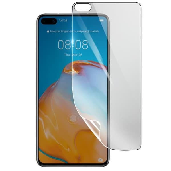 Skärmskydd - 3MK - Huawei P40 - Stötsäker Hydrogel - Reptålig - Genomskinlig