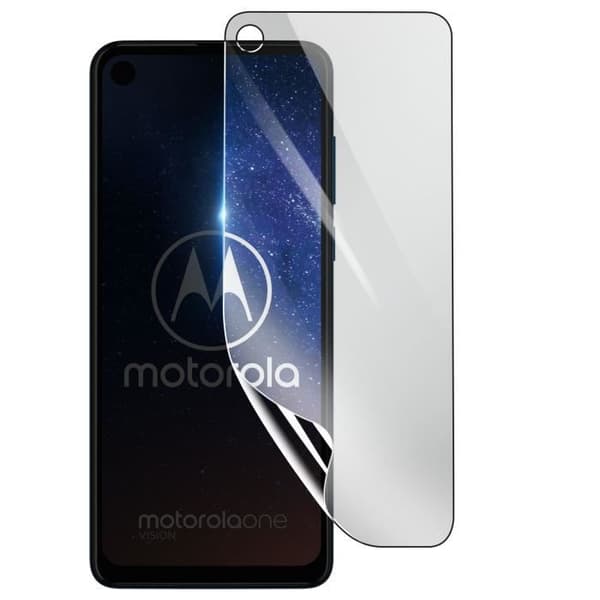 Skärmskydd - 3MK - Motorola One Vision - Stötsäker Hydrogel - Transparent - Reptålig