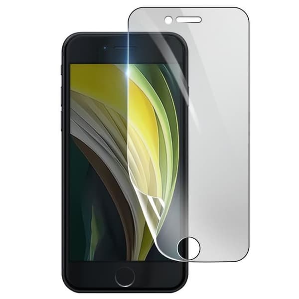 Skärmskydd - 3MK - iPhone SE 2020 - Stötsäker Hydrogel - Genomskinlig - Reptålig