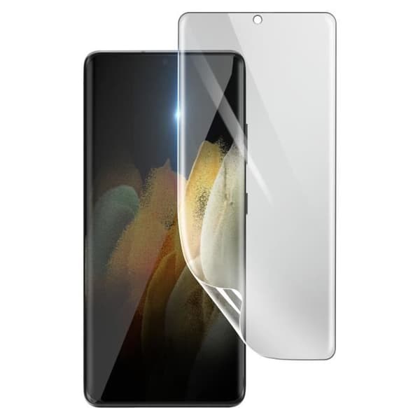 Skärmskydd - 3MK - Samsung Galaxy S21 Ultra - Stötsäker Hydrogel - Transparent - Reptålig