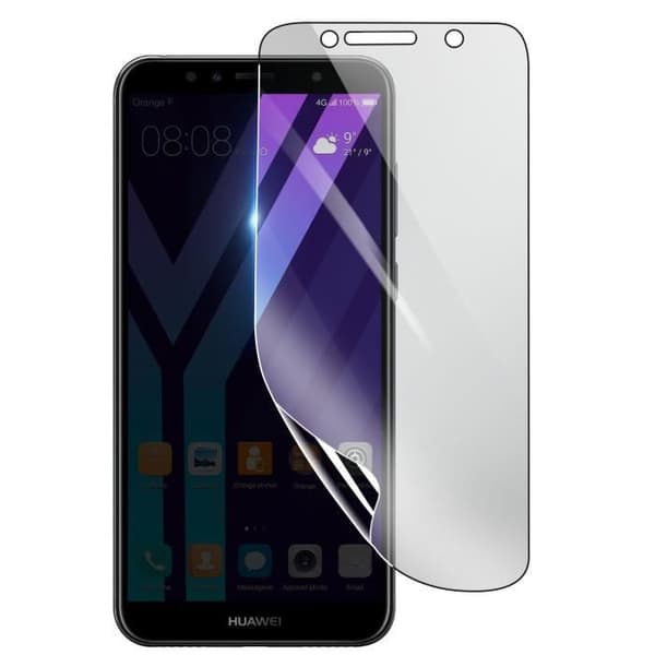Skärmskydd - 3MK - Huawei Y6 2018 - Stötsäker Hydrogel - Genomskinlig - Reptålig
