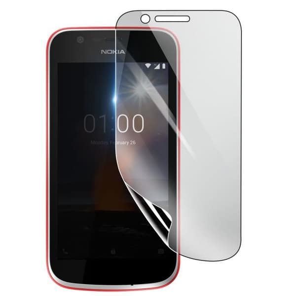 Skärmskydd - 3MK - Nokia 1 - Stötsäker Hydrogel - Genomskinlig - Reptålig