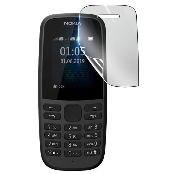Skärmskydd - 3MK - Nokia 105 - Stötsäker Hydrogel - Genomskinlig - Reptålig