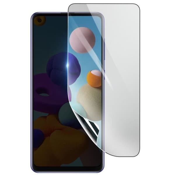 Skärmskydd - 3MK - Samsung Galaxy A21s - Stötsäker Hydrogel - Genomskinlig - Reptålig