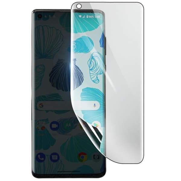 Skyddsfilm - 3MK - Motorola Edge - Stötsäker Hydrogel - Transparent - Reptålig