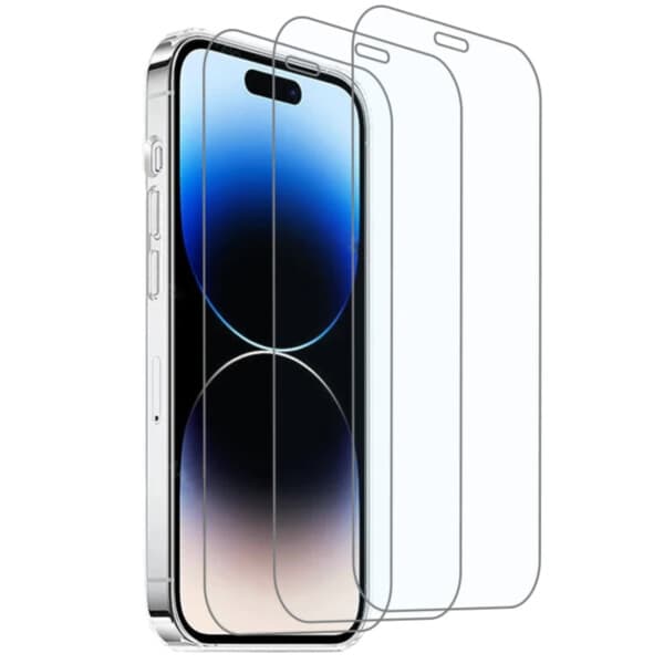 Heltäckande 3-Pack iPhone XS HD Skärmskydd Härdat Glas