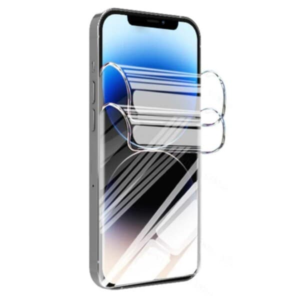 2-Pack Heltäckande iPhone 14 Pro Skärmskydd TPU
