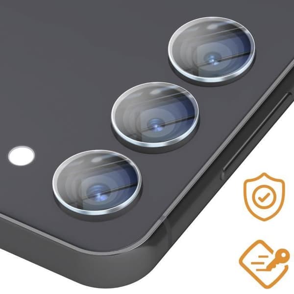 Kamerafilm - AVIZAR - Samsung Galaxy S23 FE - 9H härdat glas - Anti-fingeravtryck - Kameraskydd