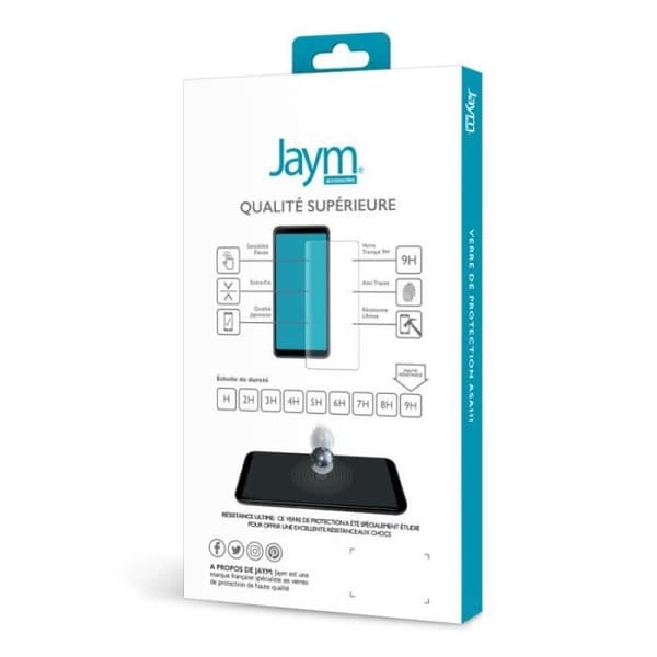 Härdat Glas - JAYM® - Samsung Galaxy A20E - 3D Skydd - 9H Motstånd - Fingeravtrycksskydd