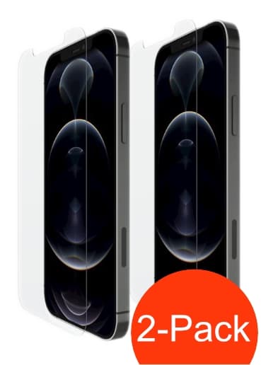 2-Pack - iPhone 12 Pro Max Hög Kvalitets Härdat Glas Skärmskydd