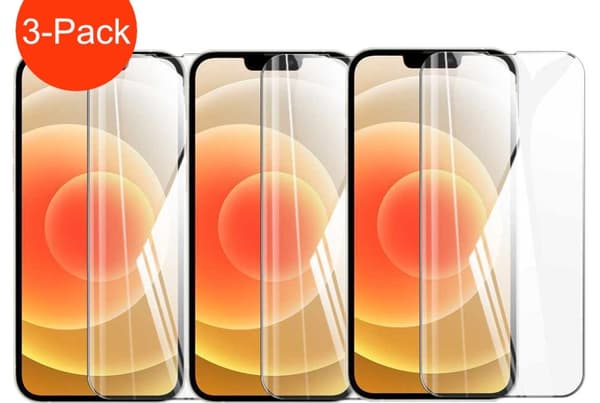 3-Pack - iPhone 13 / 13 Pro Hög Kvalitets Heltäckande Härdat Glas Skärmskydd