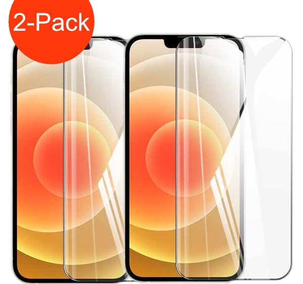 2-Pack - iPhone 14 Hög Kvalitets Heltäckande Härdat Glas Skärmskydd