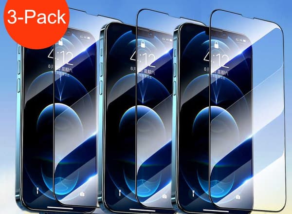 3-Pack - iPhone 14 Hög Kvalitets Heltäckande Härdat Glas Skärmskydd