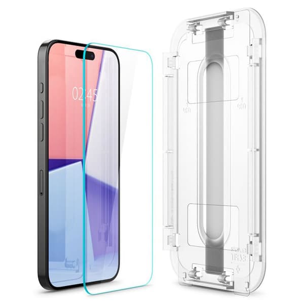 Skyddsglas - Spigen - Glas.tR EZ Fit - iPhone 15 Pro Max - 0,2 mm - 9H hårdhet