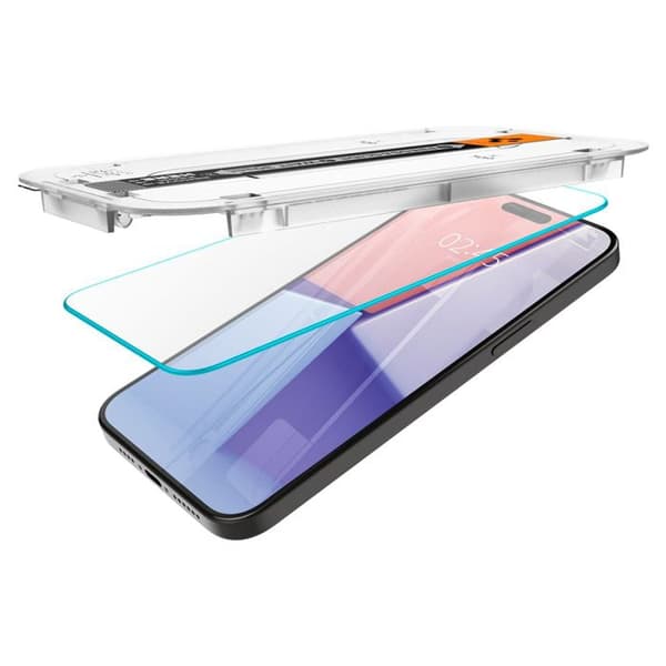 Skyddsglas - Spigen - Glas.tR EZ Fit - iPhone 15 Pro Max - 0,2 mm - 9H hårdhet
