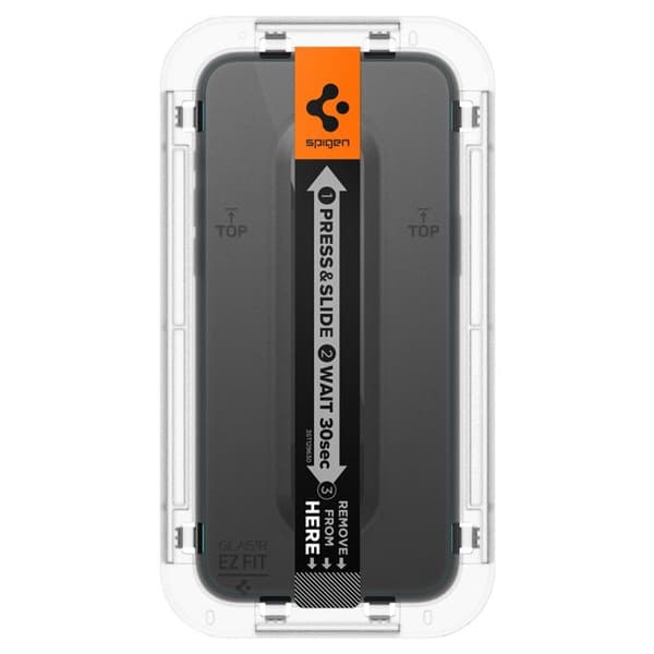 Skyddsglas - Spigen - Glas.tR EZ Fit - iPhone 15 Pro Max - 0,2 mm - 9H hårdhet