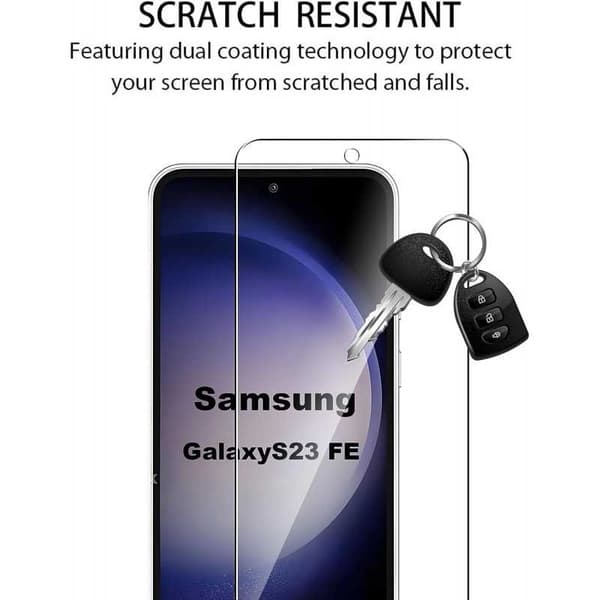 2-PACK Samsung S23 FE karkaistu lasi 0,26mm 2,5D 9H