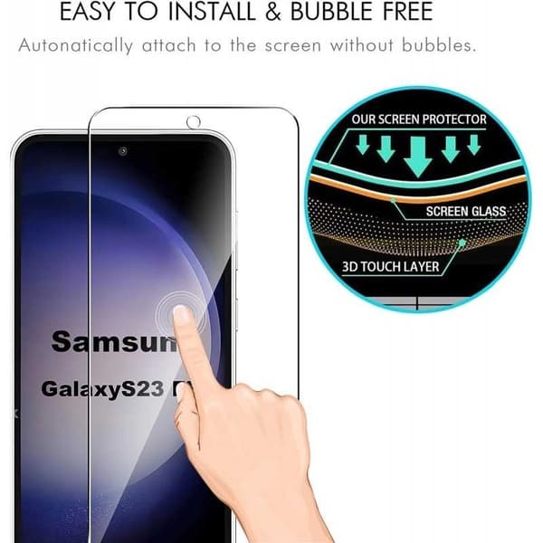 2-PACK Samsung S23 FE karkaistu lasi 0,26mm 2,5D 9H