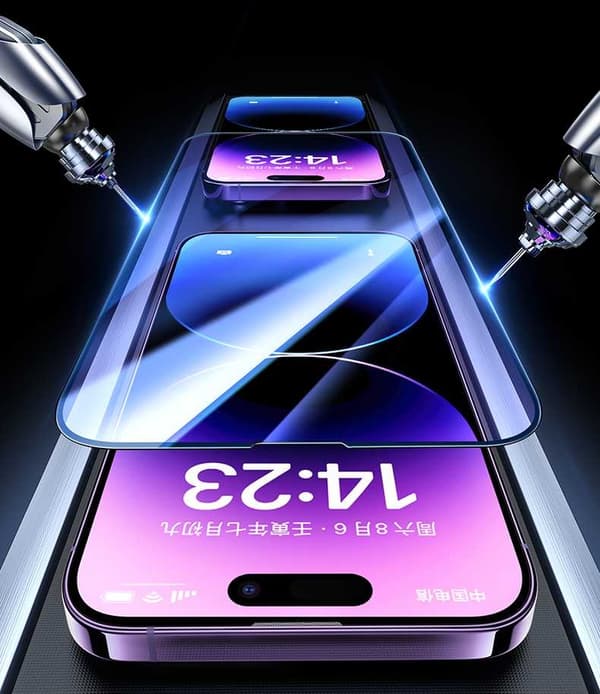 2-Pack - iPhone 15 Pro Hög Kvalitets Heltäckande Härdat Glas Skärmskydd