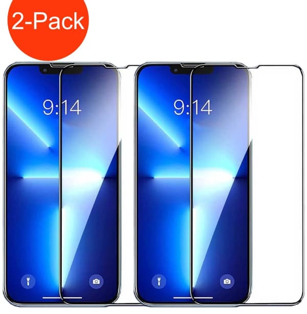 2-Pack - iPhone 15 Pro Max Hög Kvalitets Heltäckande Härdat Glas Skärmskydd
