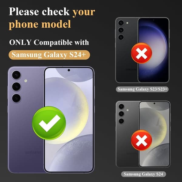 Grønt Samsung S24+ Plus kameralinsedeksel