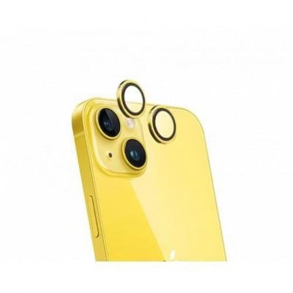 Kameraskydd för iPhone 15/15 Plus/14/14 Plus Original Ultra-resistent Force Glass Guld